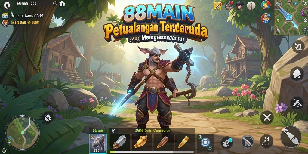 Tampilan gameplay Open World yang menakjubkan di 88MAIN.