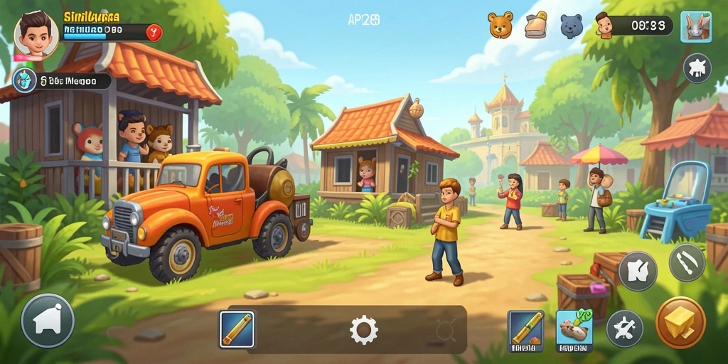 Tampilan gameplay yang menarik dari API288 dalam simulasi kehidupan.