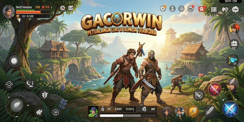 Tangkapan layar menunjukkan pemandangan menakjubkan dalam game Open World.