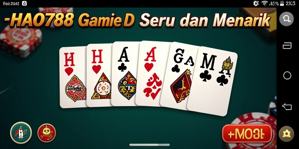 Screenshot gameplay HAO788 menampilkan serunya bermain Domino dengan pemain lain.