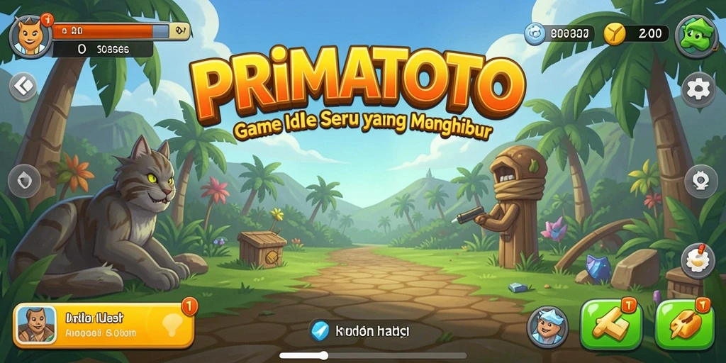 Tampilan gameplay PRIMATOTO yang menarik dan menghibur.