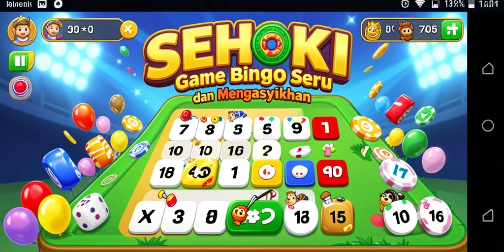 Screenshot utama SEHOKI menampilkan gameplay Bingo yang seru.