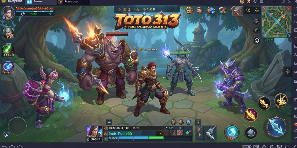 Screenshot utama TOTO313 menampilkan aksi seru para pemain di dunia MMORPG.