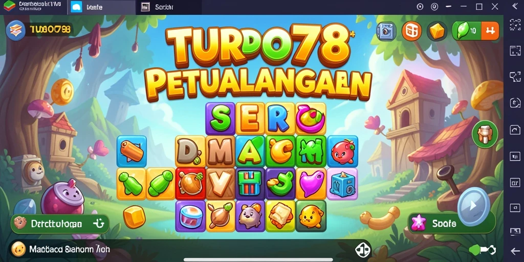 Tampilan gameplay seru dari TURBO78 dalam aksi Match-3.