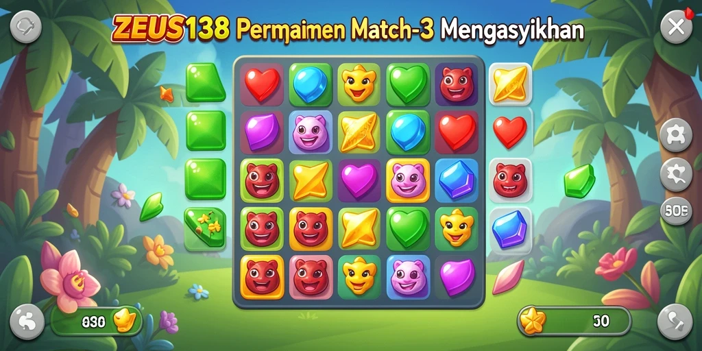 Tangkapan layar gameplay ZEUS138 yang penuh warna dan menantang.